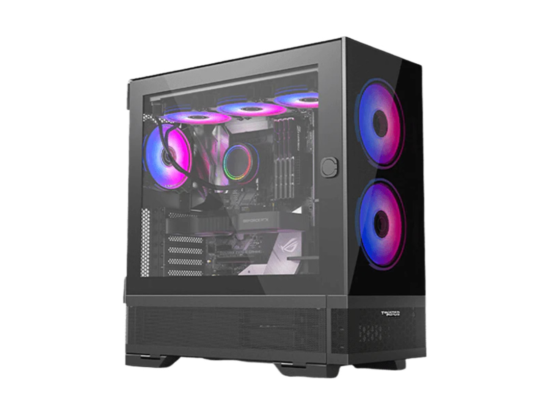 Twisted Minds Minimalist-04 Mid Tower Gaming Case - Black | Qatar Twisted Minds Minimalist-04 Mid Tower Gaming Case - Black | Qatar